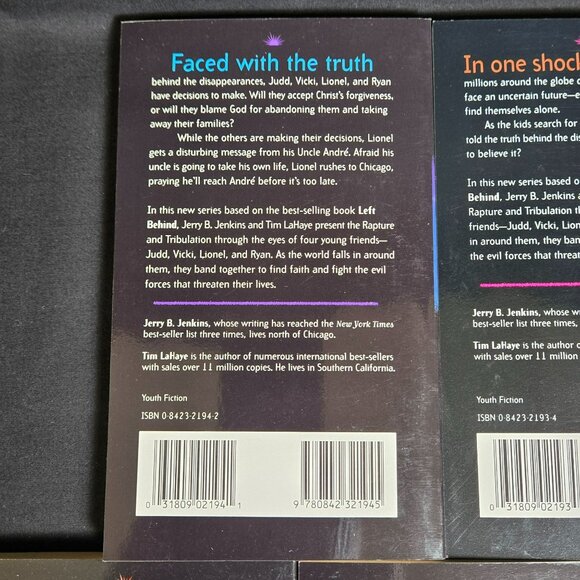 Left Behind The Kids Books Lot 1 2 3 4 * 6 Jenkins Lahaye Vtg Christian Fiction - Picture 4 of 9